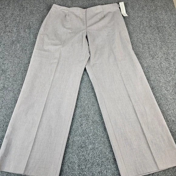 Coldwater Creek Classic Fit Straight Leg Pants Lavender Grey P16 NWT New - Picture 6 of 9